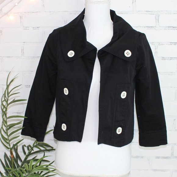 Rampage Vintage Black Short Cropped Jacket - Picture 1 of 4